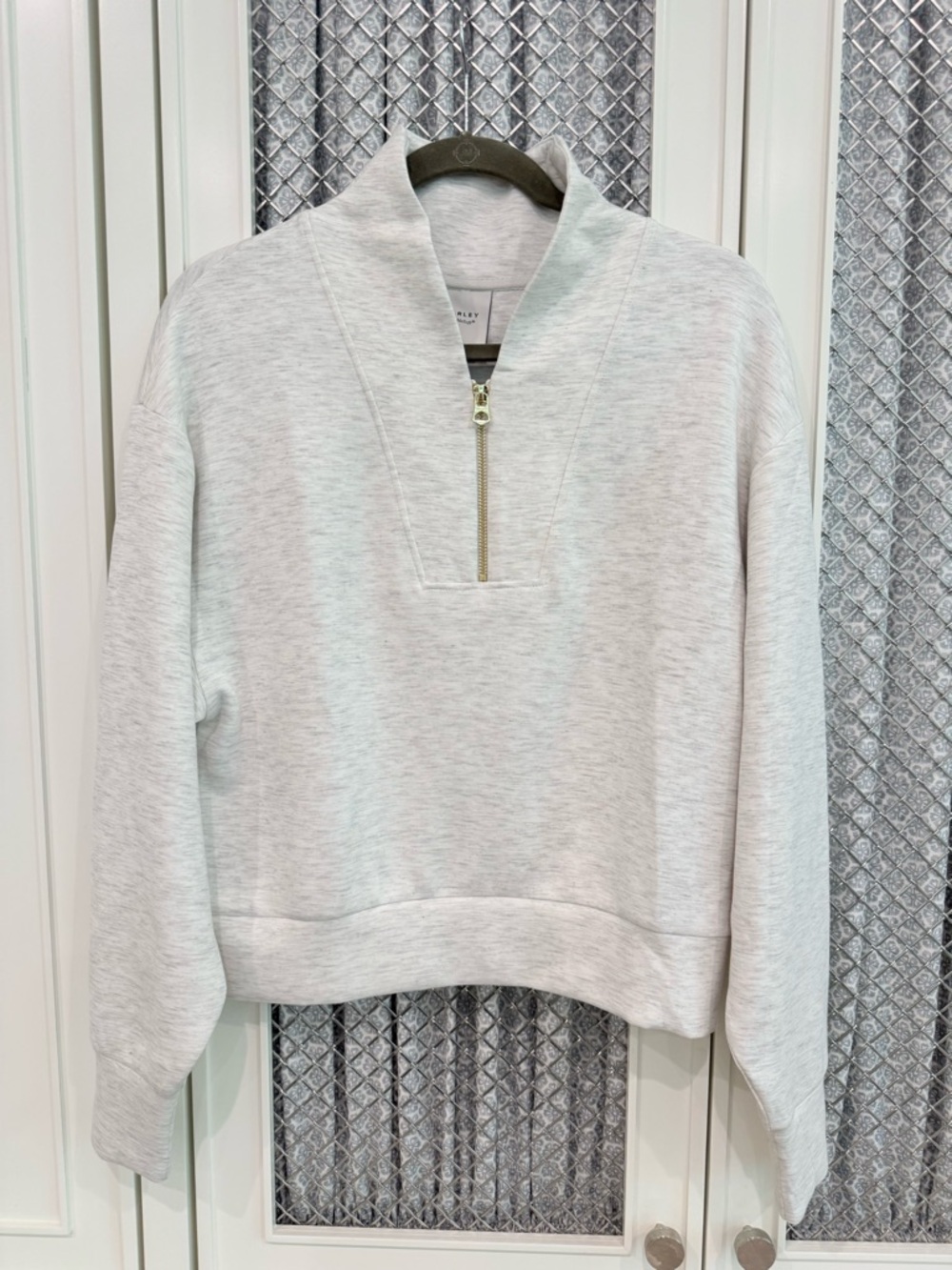 Varley Hawley Half-Zip Ivory Sweat Top - NWOT - Size small - Picture 5 of 11